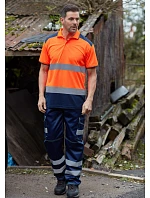 220 HiVis Piqué Polo hi vis model 22501623 - Yoko