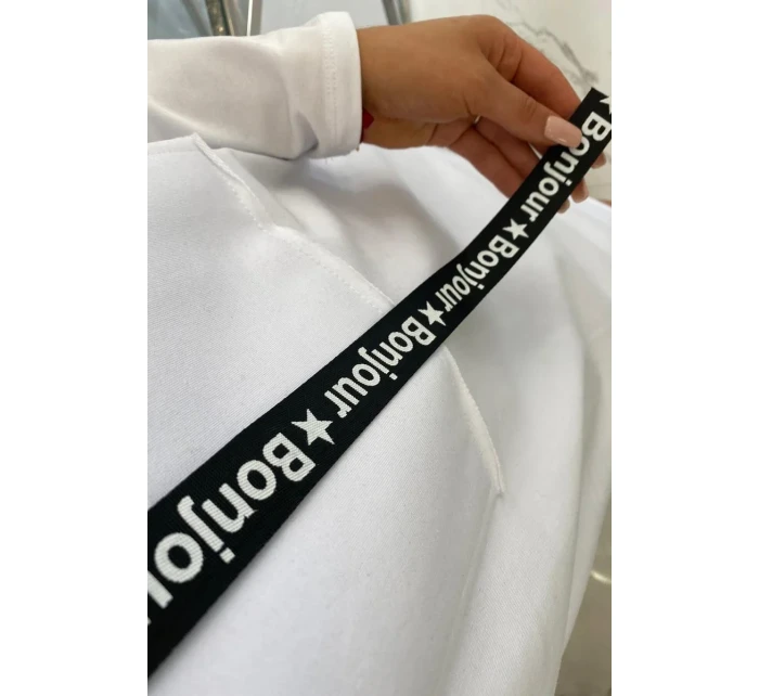 Šaty s kravatou bílé Šaty s kravatou bílé