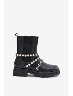 Dámské Chelsea Boty S Pásky Černé model 21677506 - Boto