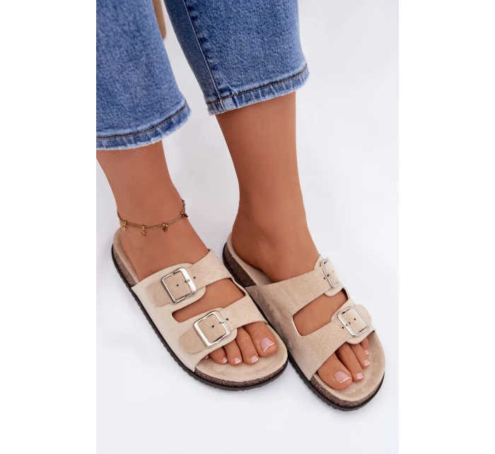 Dámské pantofle světle béžové model 21919566 - Boto