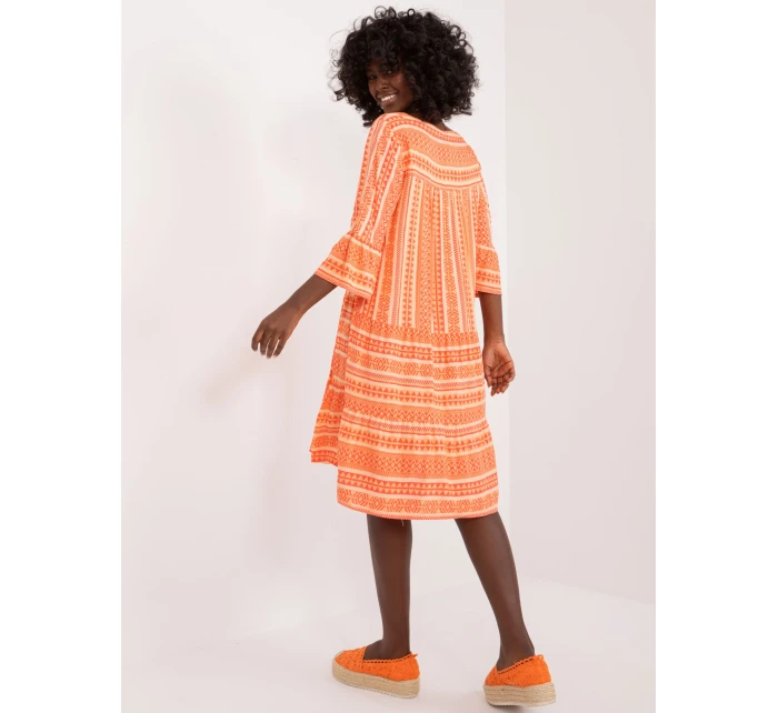Šaty D73771M30214L oranžová Šaty D73771M30214L oranžová