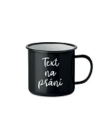 TEXT NA PŘÁNÍ - černý plecháček 300 ml TEXT NA PŘÁNÍ - černý plecháček 300 ml
