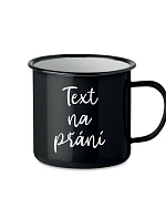 TEXT NA PŘÁNÍ - černý plecháček 300 ml