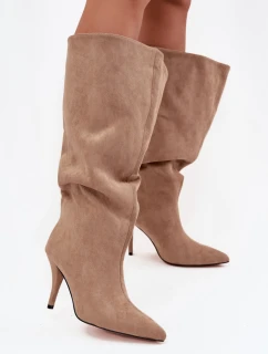 Kozačky na podpatku  model 219854 Step in style