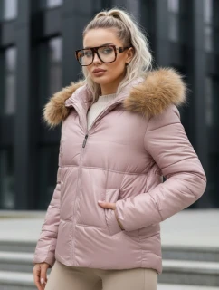 Dámská prošívaná zimní bunda SPARKLE pink FashionStreet TY5526