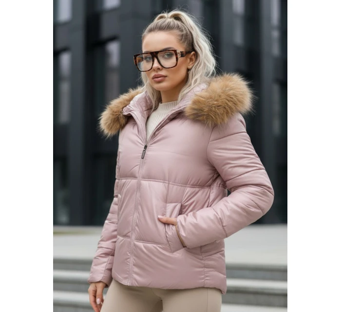 Dámská prošívaná zimní bunda SPARKLE pink FashionStreet TY5526