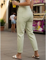 Dámské tepláky s vysokým pasem zelené FashionStreet UY2957