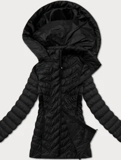 Jednoduchá černá dámská prošívaná bunda v délce k  model 20997765 - J.STYLE