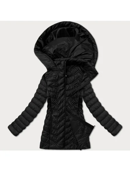 Jednoduchá černá dámská prošívaná bunda v délce k  model 20997765 - J.STYLE