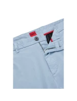 Pánské dlouhé kalhoty Hugo Boss slim fit z elastického bavlněného gabardénu modré barvy (50468314-451) Pánské dlouhé kalhoty Hugo Boss slim fit z elastického bavlněného gabardénu modré barvy (50468314-451)