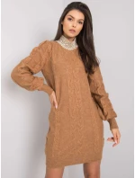 Šaty LC SK model 20595546 velbloudí - FPrice Šaty LC SK model 20595546 velbloudí - FPrice
