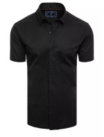 Černá pánská košile s krátkým rukávem Dstreet KX0992