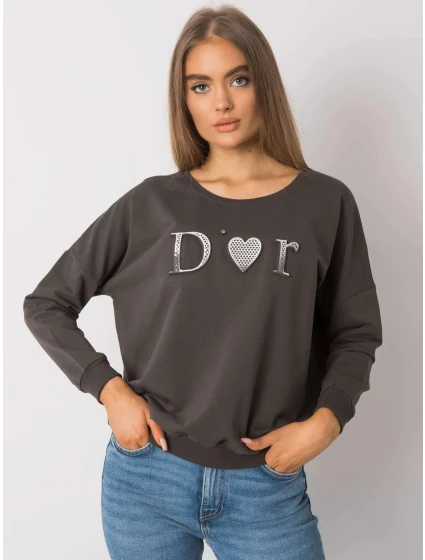 Dámská mikina RV BL 0192.55P Tmavá khaki - FPrice Dámská mikina RV BL 0192.55P Tmavá khaki - FPrice