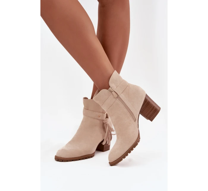 Boty na podpatku model 219572 Step in style Boty na podpatku model 219572 Step in style