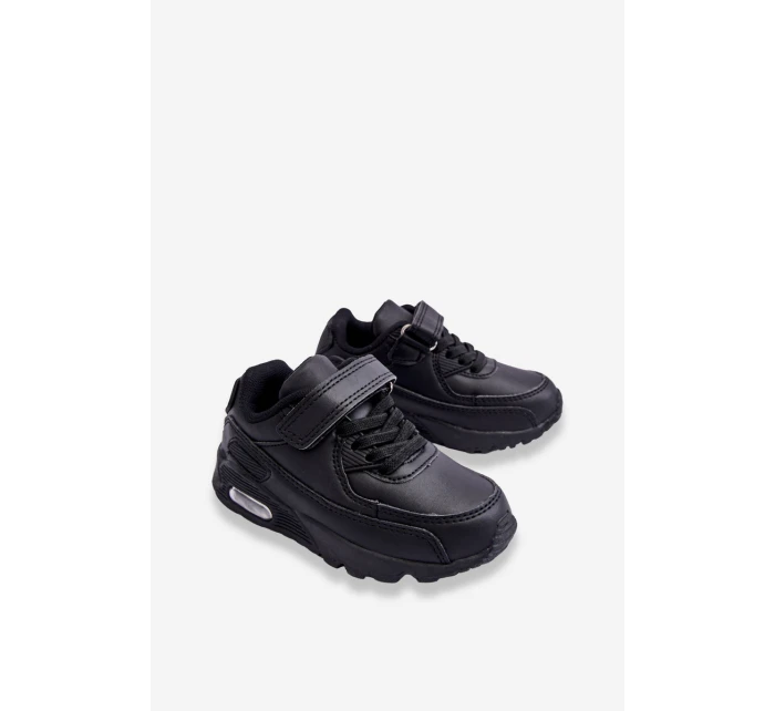 Dětské kožené sportovní boty na platformě černá Lori Dětské kožené sportovní boty na platformě černá Lori