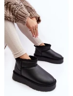 Kožené Dámské Na Platformě Černé model 21639040 - Boto