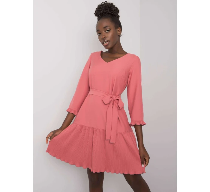 Šaty LK SK 507733.80P tmavě růžová