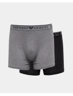 Pánské boxerky 2Pack 111912 4R720 černošedé - Emporio Armani