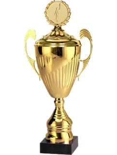 Zlatý kovový hrnek s víčkem 7098/BP