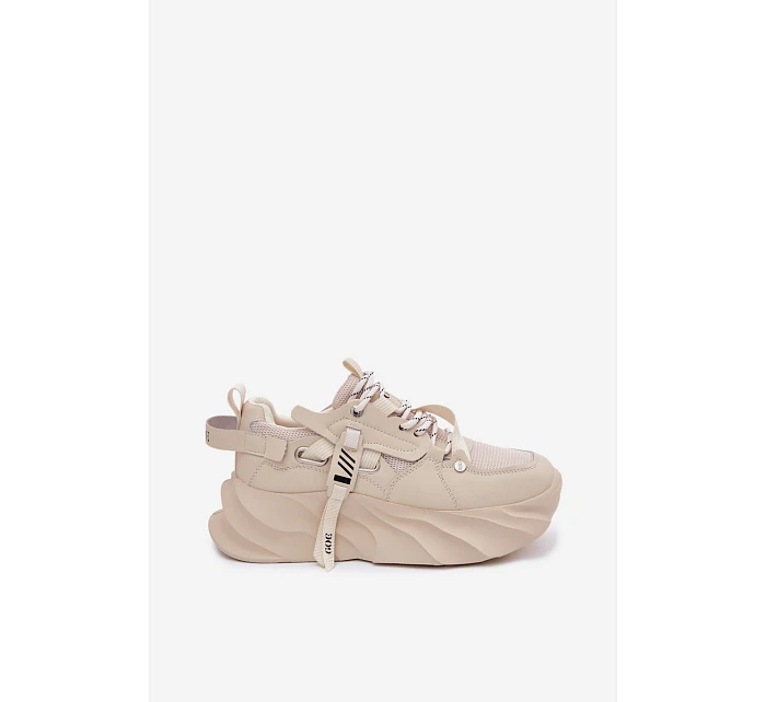 Kožené dámské tenisky GOE TT2N4012 Béžové