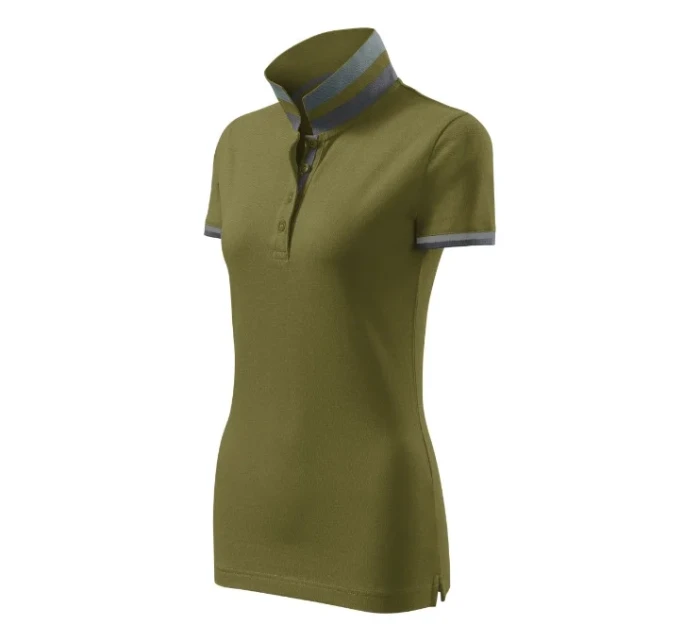 Collar Up polokošile dámská avocado green