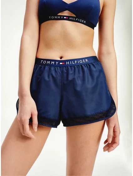 Dámské šortky UW0UW02153-CUN modrá - Tommy Hilfiger Dámské šortky UW0UW02153-CUN modrá - Tommy Hilfiger