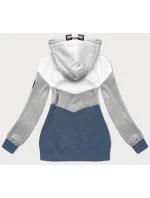 modrá hrubší dámská mikina model 20102180 - 6&8 Fashion modrá hrubší dámská mikina model 20102180 - 6&8 Fashion