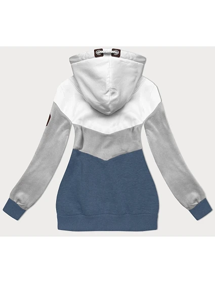 modrá hrubší dámská mikina model 20102180 - 6&8 Fashion