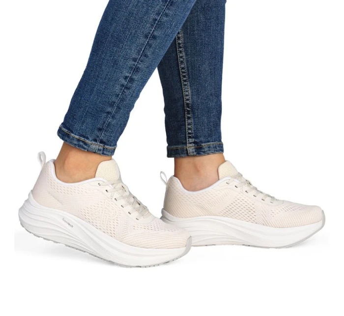 Dámská sportovní obuv na platformě béžová model 21906637 - Rieker