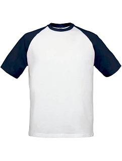 B&C kontrastní tričko white/navy model 22482534