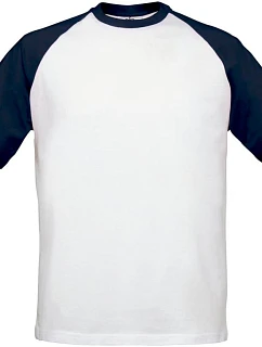 B&C  kontrastní tričko white/navy model 22482534