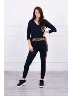 Sada s leopardím potiskem v námořnické modři Sada s leopardím potiskem v námořnické modři