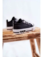 Dětské kožené tenisky BIG STAR KK374041 Černý a bílý