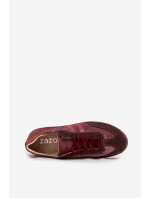 model 21707340 Semišové Nízké Dámské Tenisky Bordó - Zazoo model 21707340 Semišové Nízké Dámské Tenisky Bordó - Zazoo