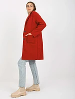 Dámský kabát TW EN BI 7372.18 tmavě oranžový