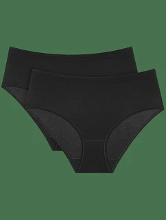Sense Of Cotton Midi 2P - Black - TRIUMPH Black - TRIUMPH