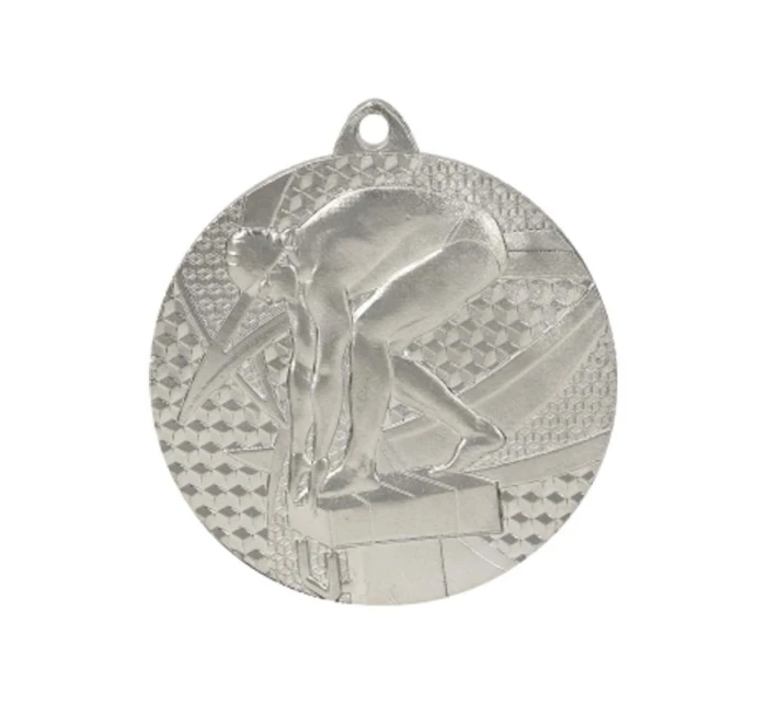Stříbrná medaile - plavání - ocelová medaile