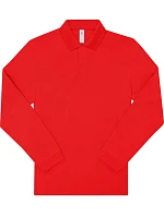 B&C My Polo 180 LSL Piqué polo s dlouhým rukávem 01.U425 red B&C My Polo 180 LSL Piqué polo s dlouhým rukávem 01.U425 red