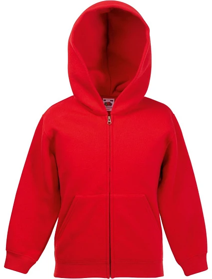 Fruit of the Loom Classic Kids Sweat Jacket Dětská mikina s kapucí 16.2045 red Fruit of the Loom Classic Kids Sweat Jacket Dětská mikina s kapucí 16.2045 red