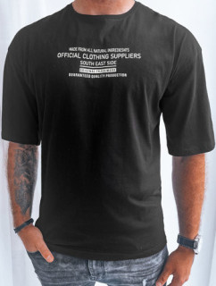 Černé pánské tričko s potiskem Dstreet RX5348