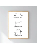 Personalizovaný magický fotoobraz v rámu - 30x40 - zvířecí ouška Personalizovaný magický fotoobraz v rámu - 30x40 - zvířecí ouška