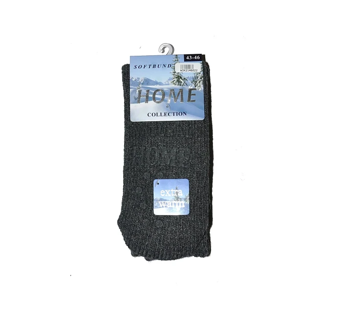 Pánské domácí ponožky 21460 černé - WiK Pánské domácí ponožky 21460 černé - WiK