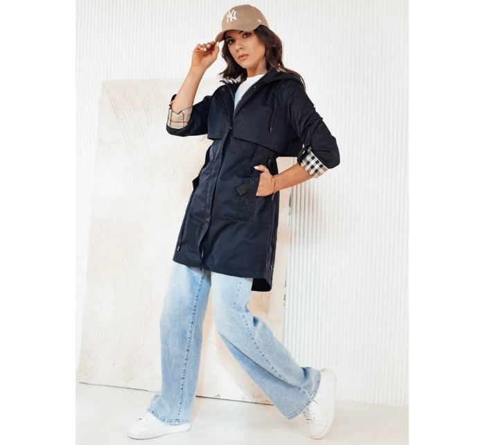 Dámská přechodná bunda parka navy blue Dstreet model 21974342 - FashionStreet
