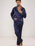 Pánské saténové pyžamo De Lafense 939