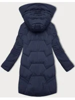 Tmavě modrá dámská bunda pro přechodné období s kapucí model 20617024 - LHD