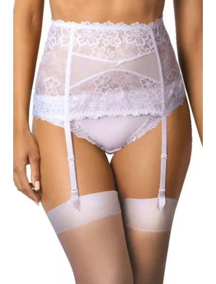 Dámský podvazkový pás 053/3 Carmela white - MAT Dámský podvazkový pás 053/3 Carmela white - MAT