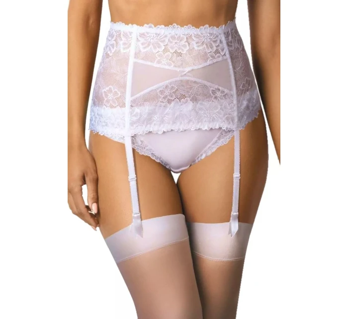 Dámský podvazkový pás 053/3 Carmela white - MAT Dámský podvazkový pás 053/3 Carmela white - MAT