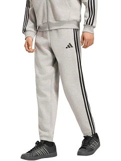 Pánské kalhoty adidas Essentials 3-Stripes Fleece Tapered Cuffed, šedé, KY4127