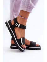 Dámské sandály na platformě Big Star NN274778 černé Dámské sandály na platformě Big Star NN274778 černé