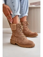 Dámské pracovní boty na zip hnědé model 21667411 - Boto Dámské pracovní boty na zip hnědé model 21667411 - Boto